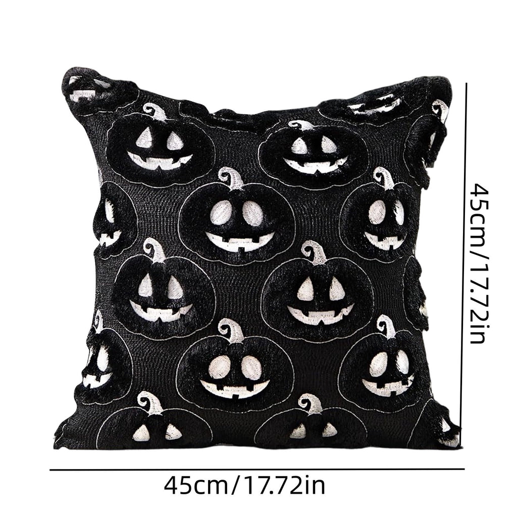 Cute Reading Ghost Plush Throw Pillow, Halloween Book & Pumpkin Bucket Ghost Stuffed Cushion, Spooky Season Decorative Pillow, for Sofa, Bedroom, Party Decor