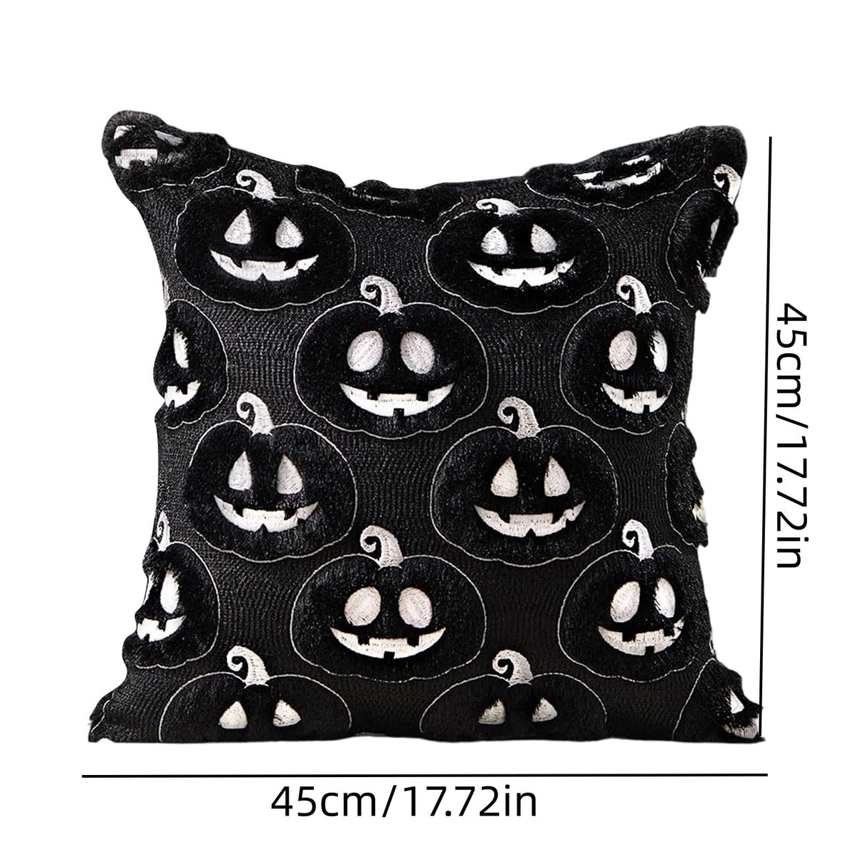 Cute Reading Ghost Plush Throw Pillow, Halloween Book & Pumpkin Bucket Ghost Stuffed Cushion, Spooky Season Decorative Pillow, for Sofa, Bedroom, Party Decor