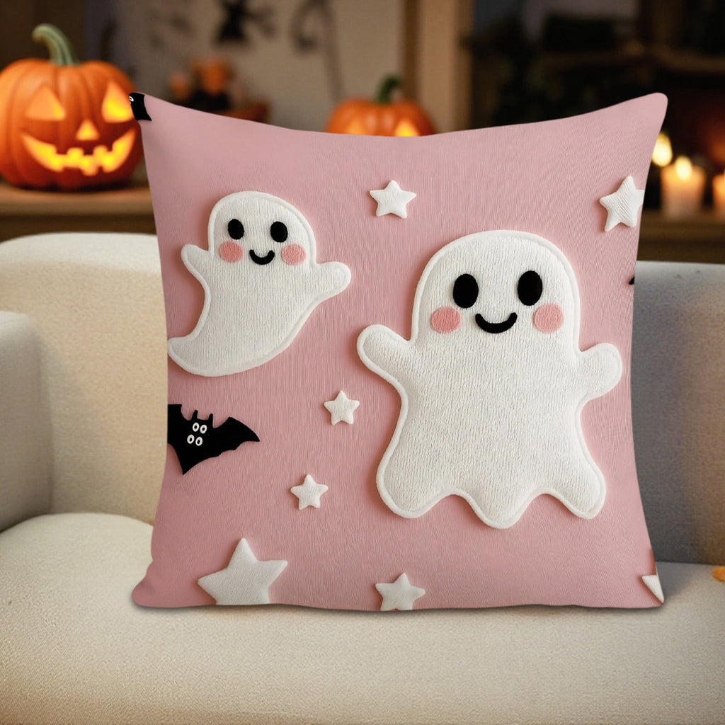Generic Halloween Door Hanging Decor Pumpkin Ghost Bat Paper Sign Indoor Outdoor Front Door Decoration 16 Inch
