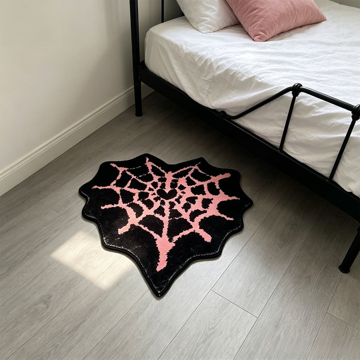 Halloween Decor White Ghost Rug 24x16 inches, Handmade Tufted Fluffy Aesthetic Area Rugs, Cute Soft Cool Non Slip Floor Carpet Bath mat, Living Room, Bathroom, playroom, Kitchen