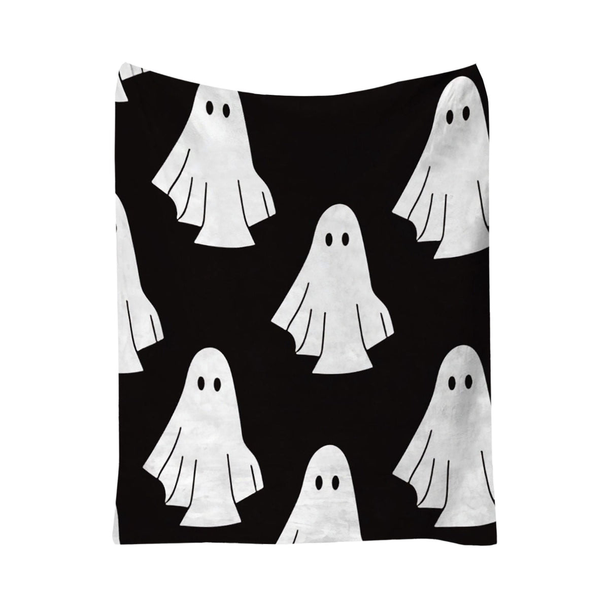 Halloween blanket,Halloween Print Throw Blanket Flannel Soft Cozy Decorative Nap Blanket with Ghost Pumpkin Skull for Office Bedroom Sofa Camping Travel(100x150cm/39x59 Inch),Black