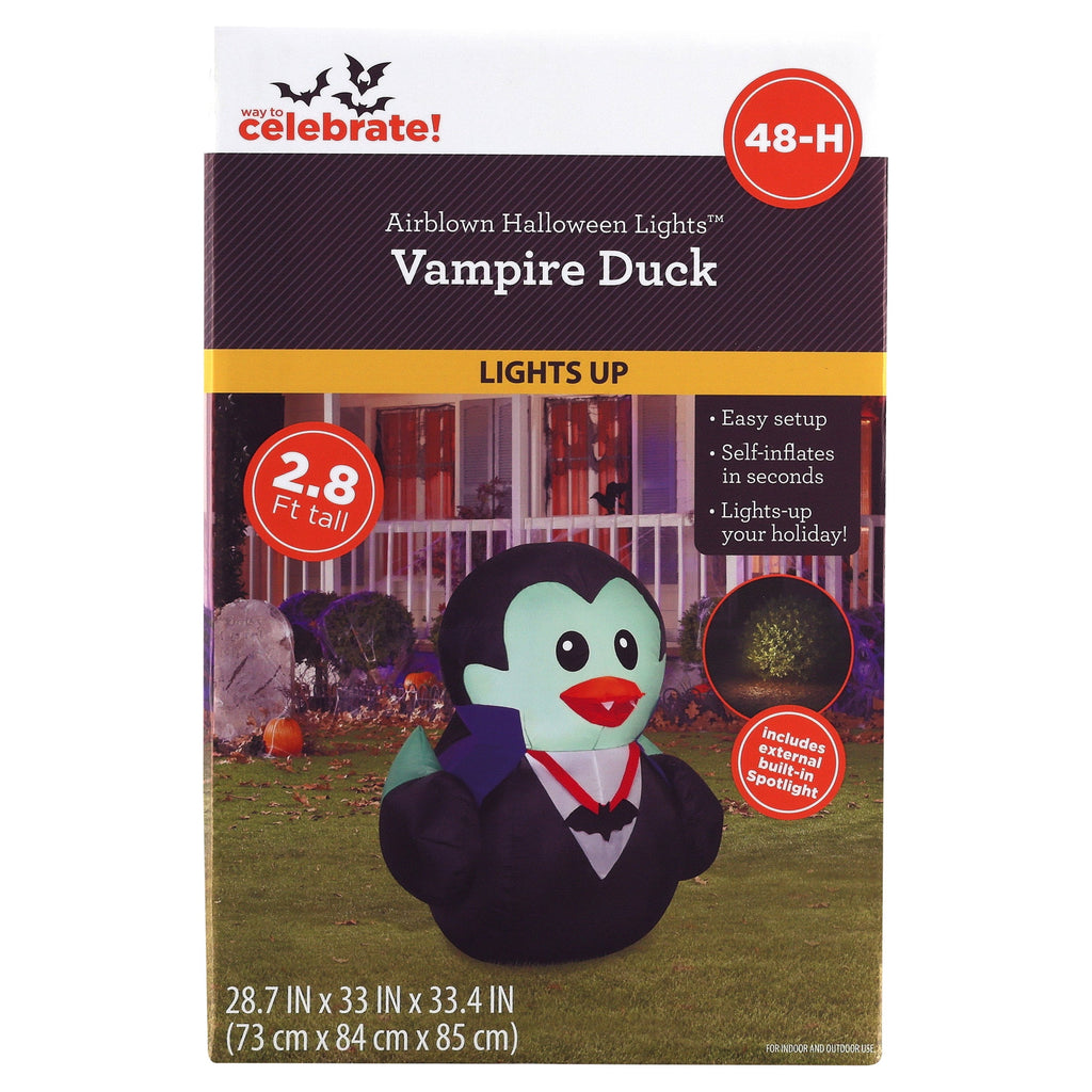 Vampire Duck Airblown Yard Inflatable, Multicolor, 2.8', Halloween by Way To Celebrate