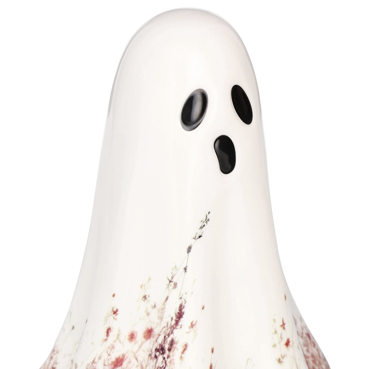 Ceramic Wildflower Ghost Decoration, White, 8.2", Halloween by Way To Celebrate