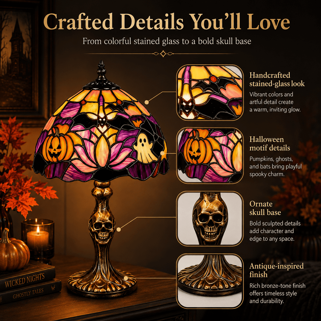 Diceymbol 11.81 Inch Halloween Ghost Night Light, Witch Hat Ghost Lamp with Jack O Lantern, Halloween Decorations Indoor for Table Mantel Party Decor