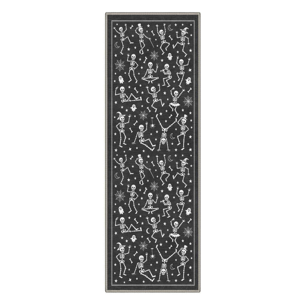 GENIMO 2'x3' Halloween Doormat, Washable Non Slip Soft Whimsical Cat Outdoor Door Mat for Front Door Covered Porch Patio Entryway, Vintage Black