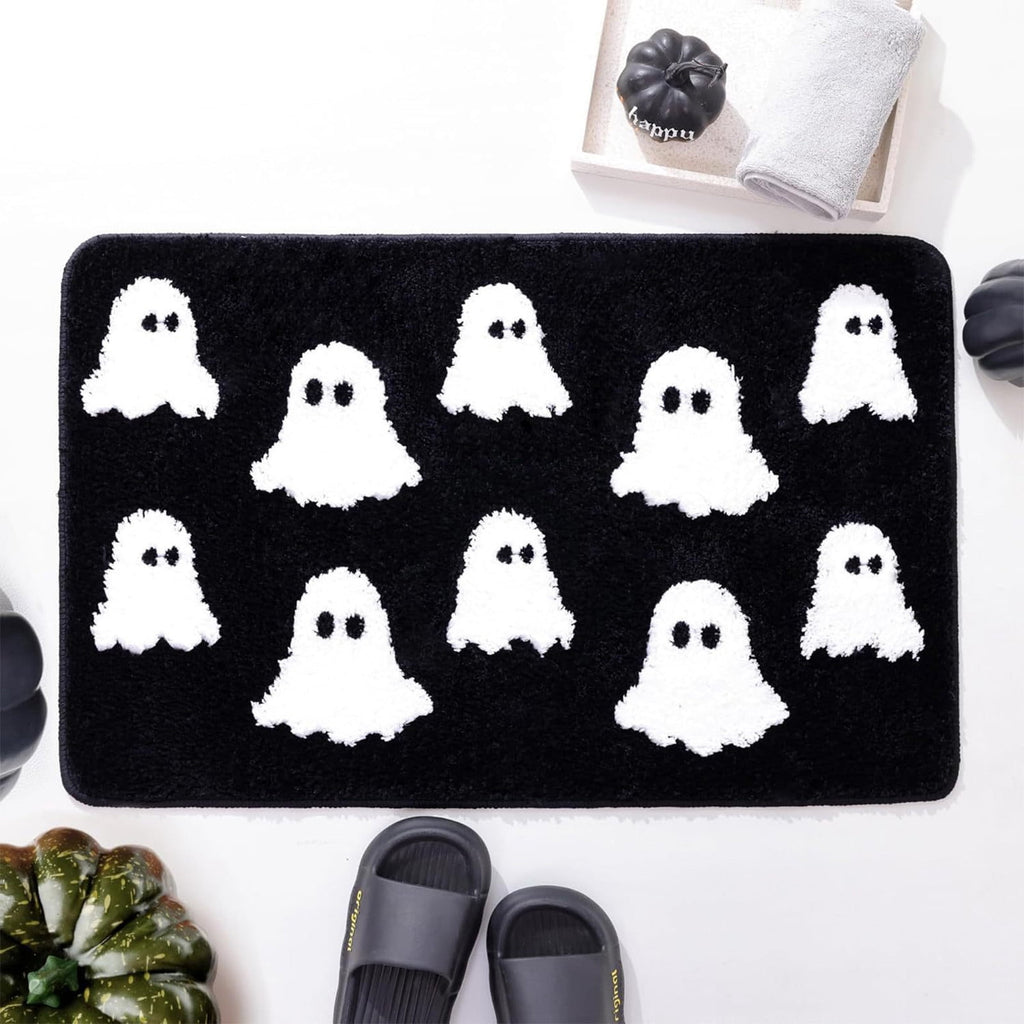 Halloween Pumpkin Doormat, Soft Non-Slip Indoor Outdoor Welcome Rug for Entryway Porch and Front Door