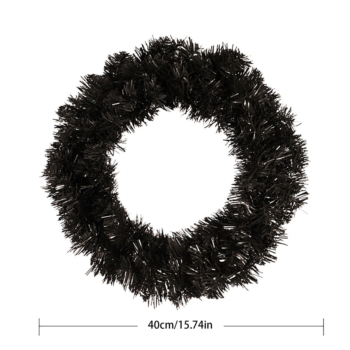 Halloween Christmas Glamorous Black Illuminated Wreath Trendy Led Vine Circle For Festive Decor Wreath Halloween Decorations