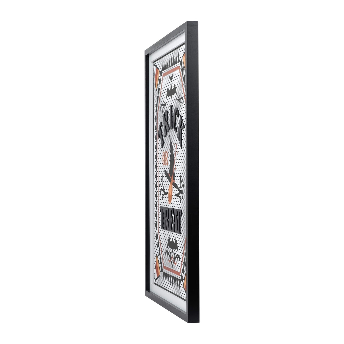 Trick or Treat Framed Wall Art, Multicolor, 14.8" x 20", Halloween by Way To Celebrate