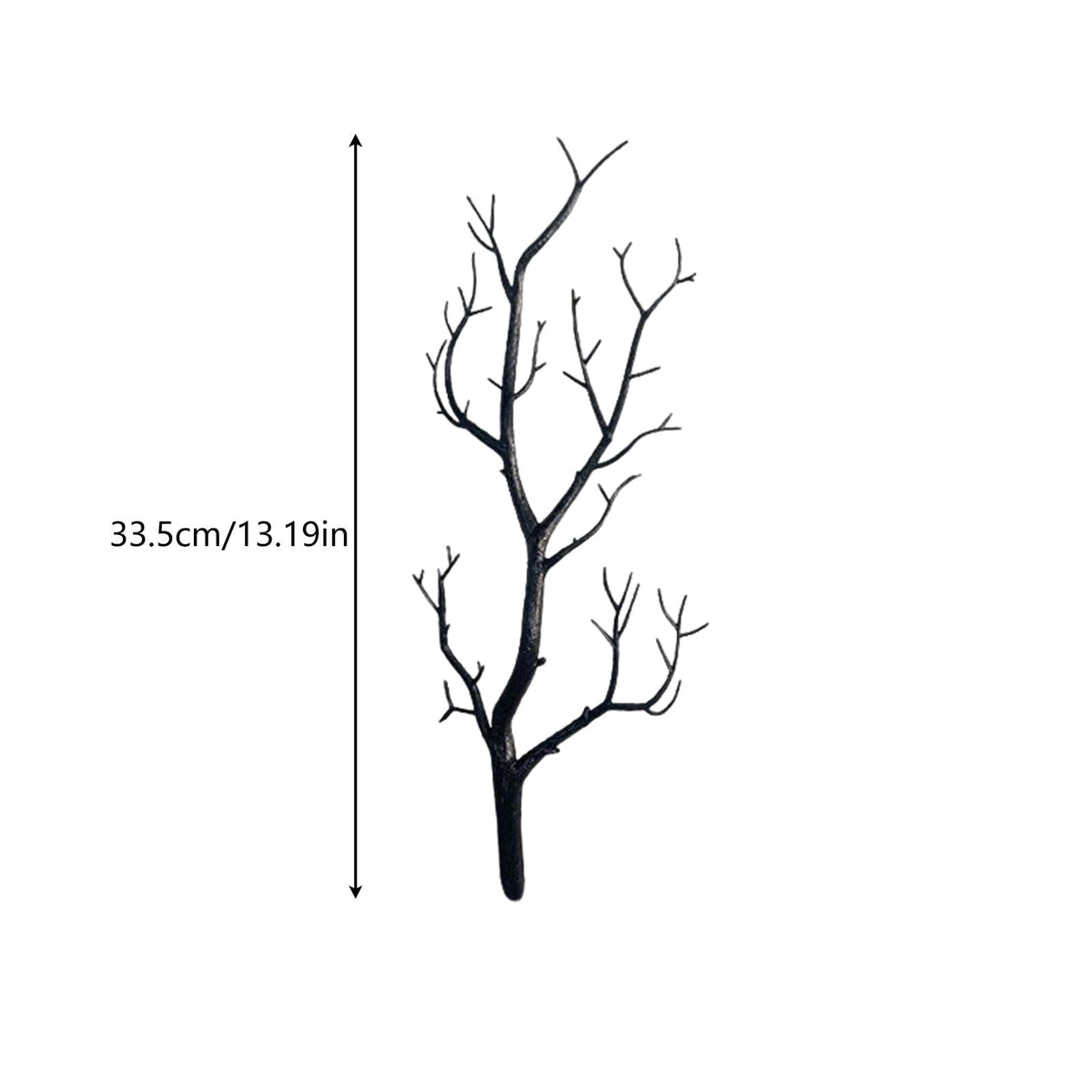 Halloween Artificial Branches, 10Pcs Black Bare Twigs Vase Fillers for Spooky Home Decor, Plastic Decorative Stems for Mantel Table Centerpiece, Creepy Indoor Outdoor Halloween Accents