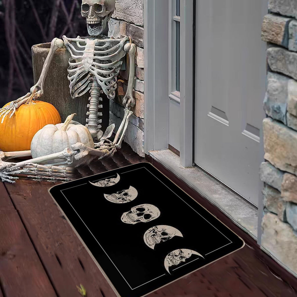Halloween Kitchen Mat Halloween Printed Carpet Non-slip Entry Door Entry Mat Absorbent Bathroom Kitchen Entryway Mat 40*60cm