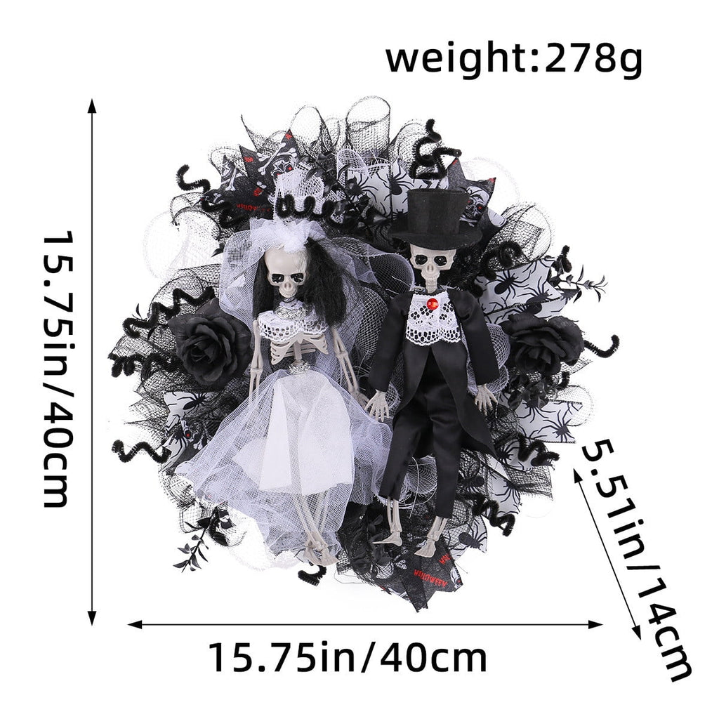 Fankiway Halloween Wreaths for front door, Halloween Black Flower Wreath Wall Door Hanging Festival Party Decor, Halloween Outdoor Wreath, Halloween Decorations