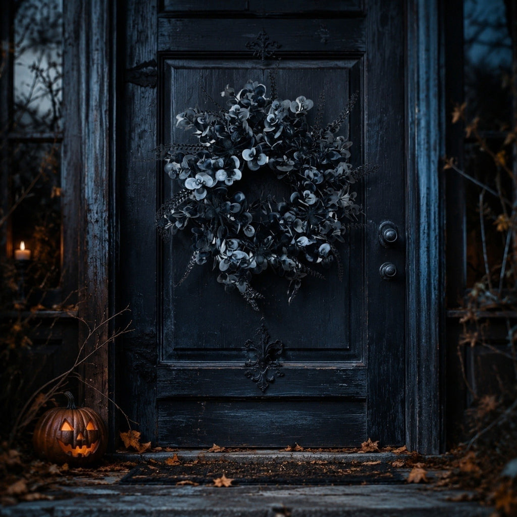 2026 Halloween Indooor Decoration Halloween Wreath Of Withered Branches Door Hanging Holiday Window Display Party Decoration Artificial Pumpkin Garland Wreath Wall Hanging