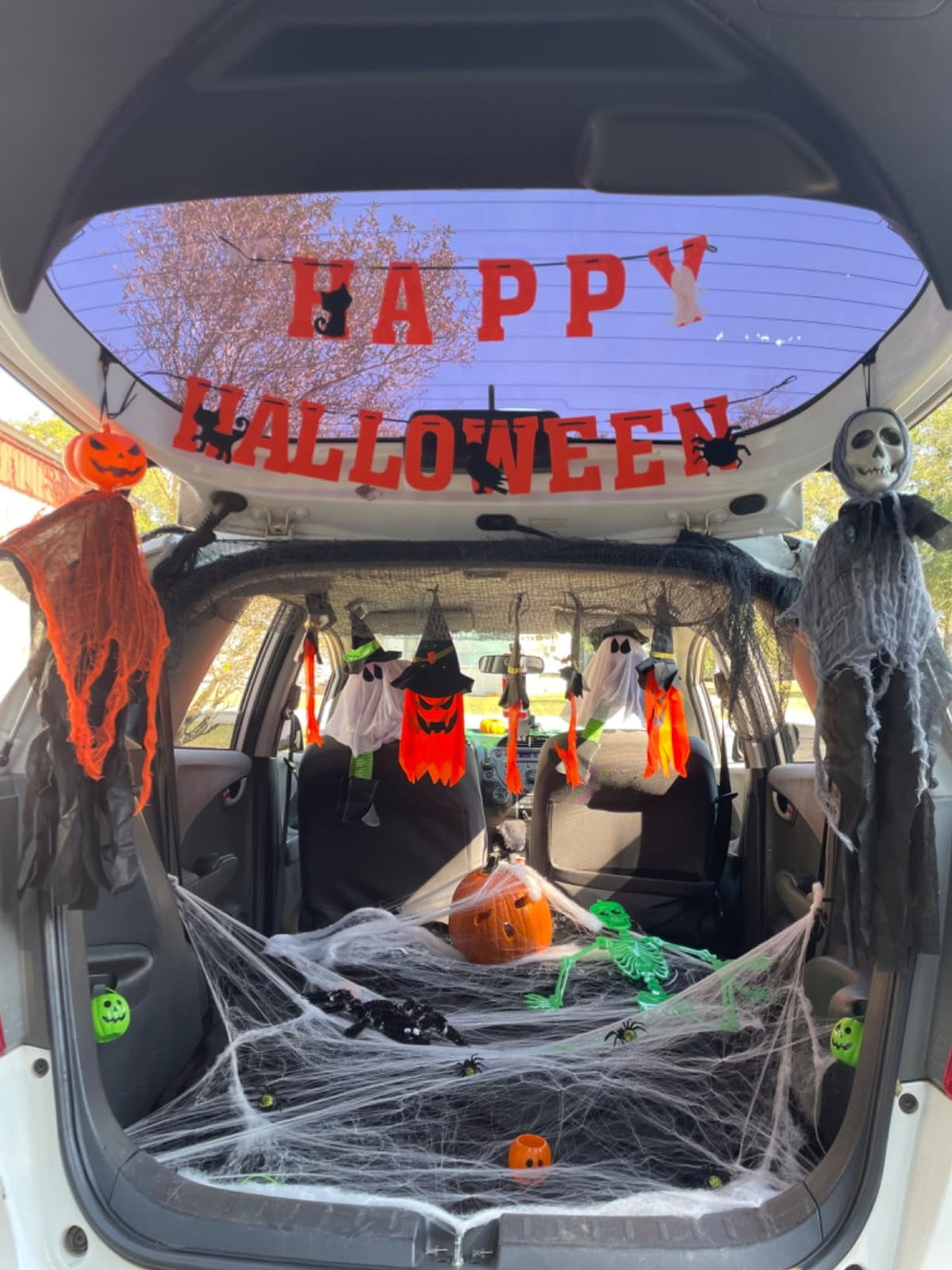 AGCAN 4.6 FT Halloween Inflatable Ghost Blow Up Ghost Broke Out from Window Halloween Decor