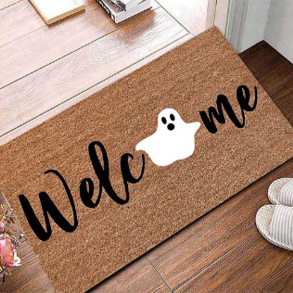 Halloween Door Mat Classic Print Skidproof Mat 15.75x23.62in Polyester Skidproof & Dirt Trapping for Front Door Porch Entryway by MPOISVA