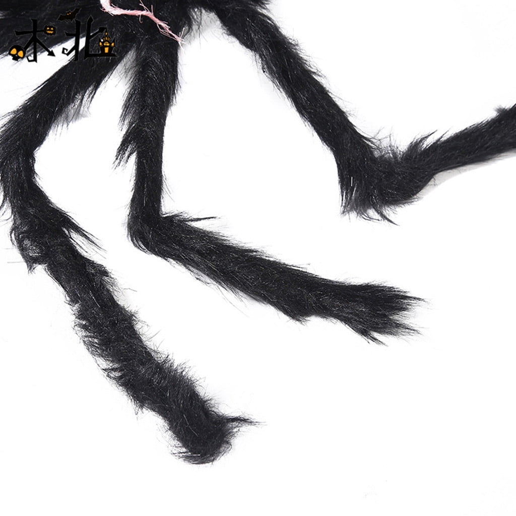 Halloween Decorations Clearance! 30" Super Scary Spider with Skeleton Decor, Halloween Props, Haunted House Party Decor for Yard Indoor Outdoor Classroom - Black