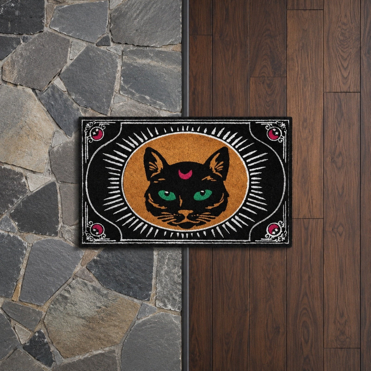 Halloween Ghost Door Mat, Cute Welcome Mat for Front Door Porch Entryway Haunted Outdoor Decor Spooky Decorative Entrance Doormat Non Slip Halloween Rug, 16" x 24"