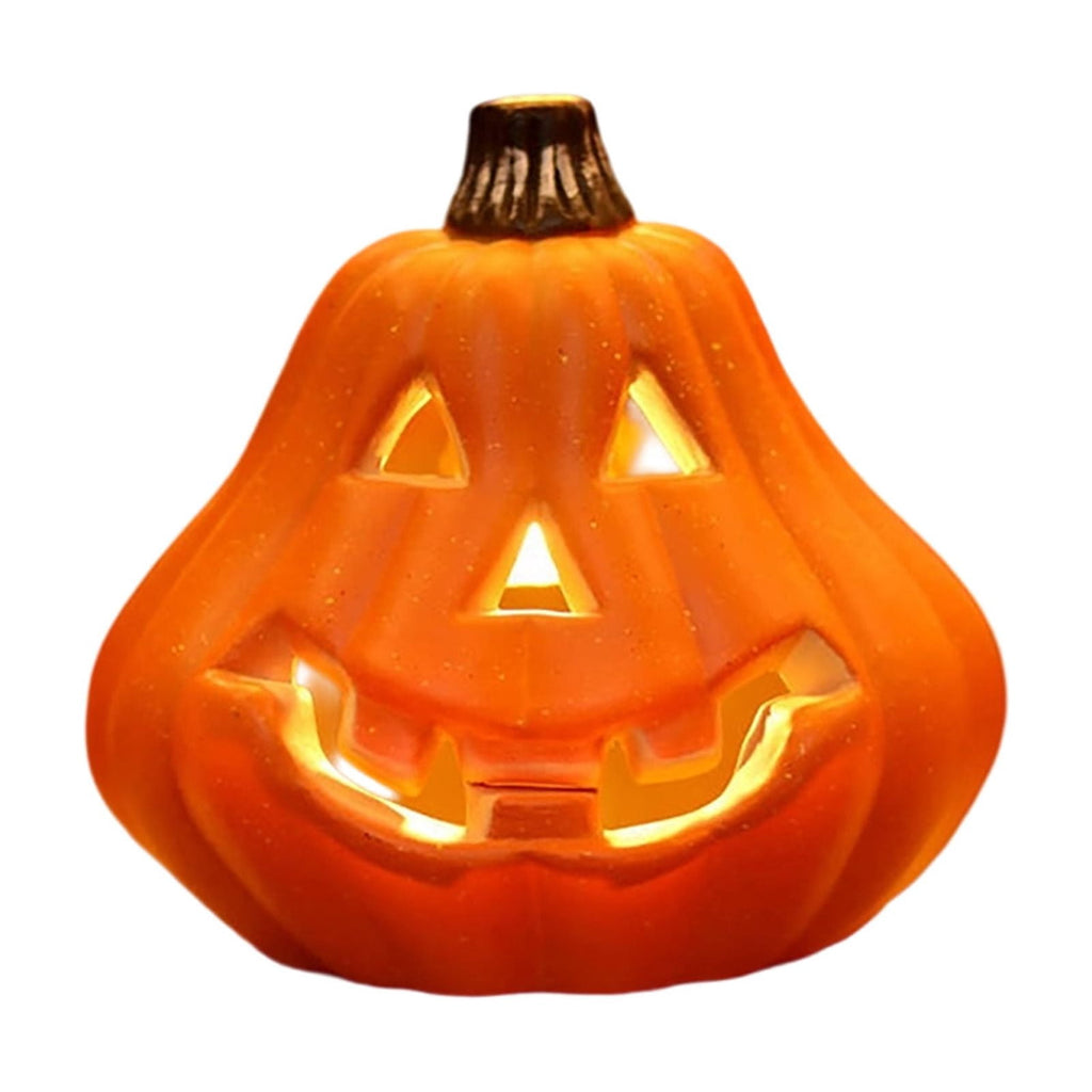 LEFXSMR Pumpkin Light, Glowing Large Plastic Pumpkin Decor with Led Lights, Waterproof Halloween Light for Yard Garden Outdoor Indoor Decor