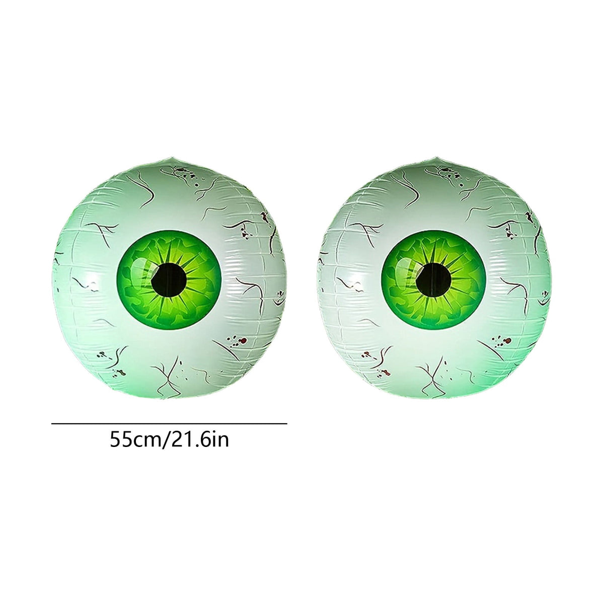 Halloween Decoration Outdoor Clearance Under $5.00!2PCS Halloween Inflatable Eyeball Decorations Bloodshot Eyeball Balloons Set Hanging Horror Eye Ornaments For Halloween Yard Window Party Decor