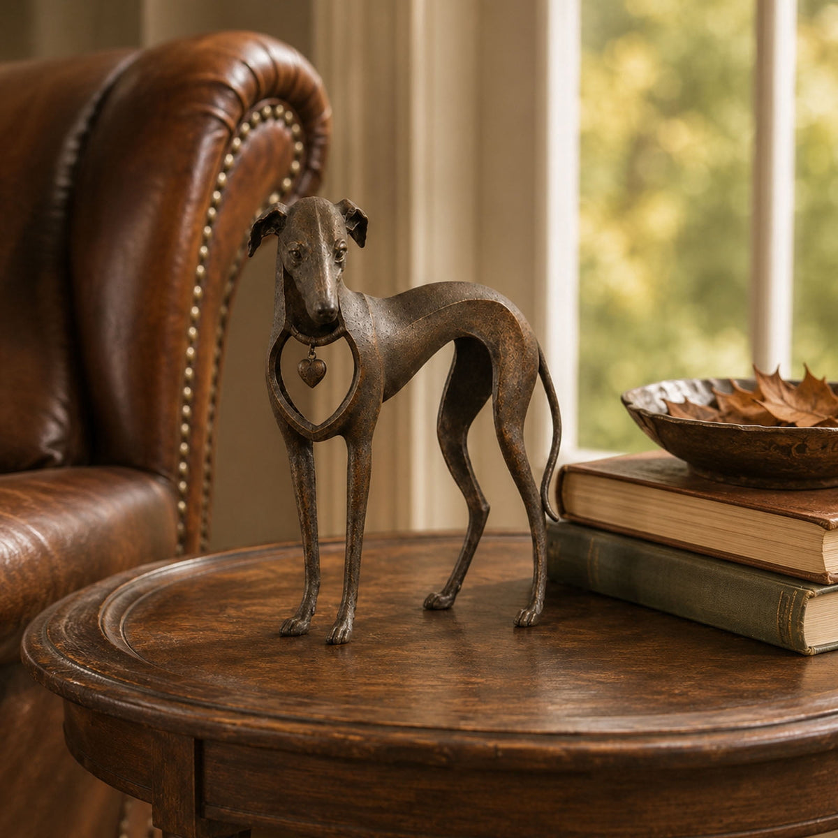 Dachshund Statue 9", Rusted Metal Dog Sculpture for Garden Yard, 1 Pack