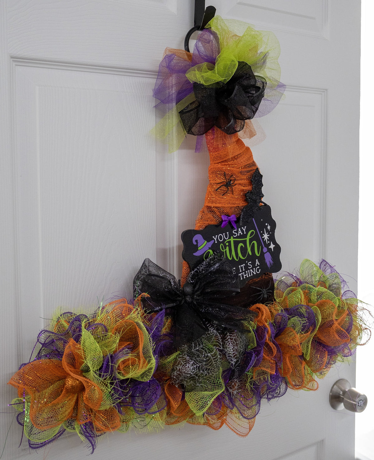 You Say Witch Like Its a Bad Thing Wreath | Halloween Decorative Wreath | Unique Halloween Décor