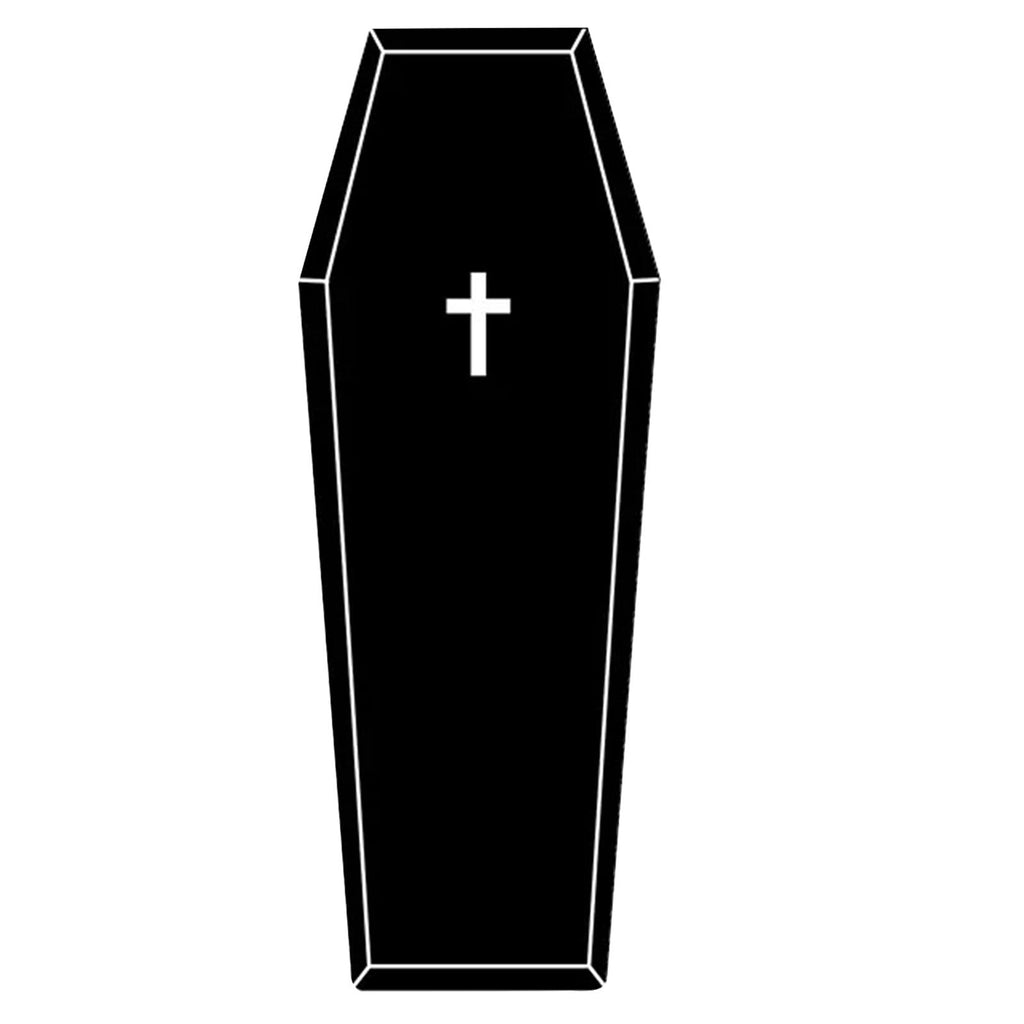 Hwkond Bath Rugs Halloween Decorations Gothic Rug Coffin Rug Black Carpet Super Absorbent Quick Dry Rubber Backing Washable Super Soft Non Slip Bathtub Carpet Plush Bedroom Mat(16x24in)