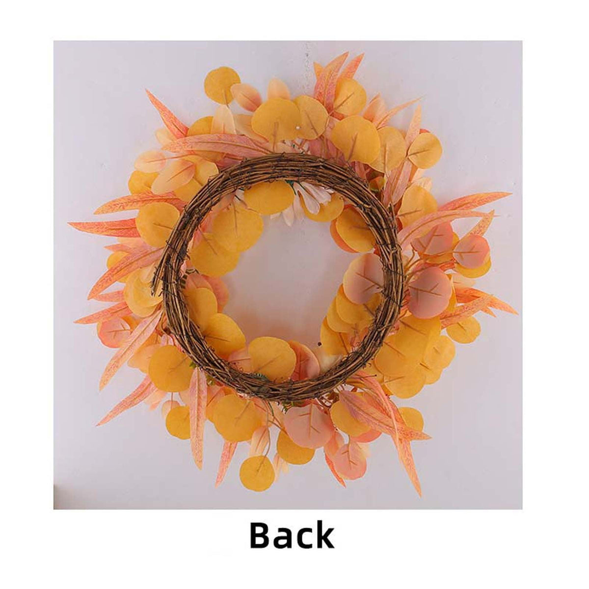 Rijanmt Decorative Plastic Easter Day Wreath, Multicolor