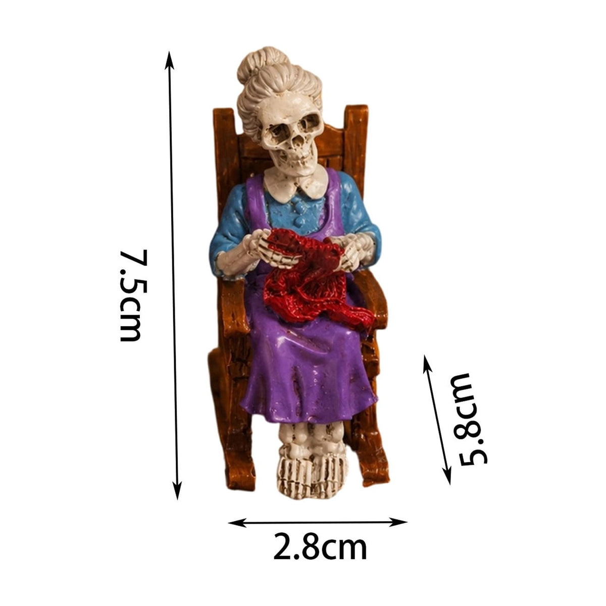 Hotyverty Vintage Window Skeleton Resin Wall Figurine, Gothic Indoor Wall Decor for Door Mantel, Creative Halloween Gift for Halloween Party Decor Enthusiasts