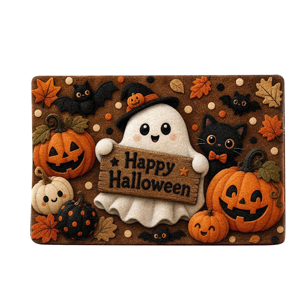 Halloween Kitchen Mat Halloween Printed Carpet Non-slip Entry Door Entry Mat Absorbent Bathroom Kitchen Entryway Mat 40*60cm