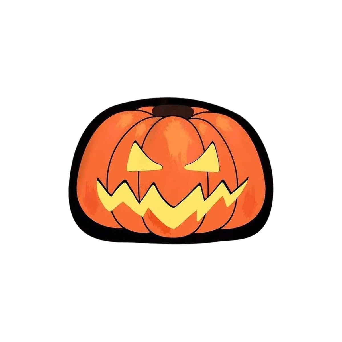 Halloween Door Mat Pumpkin Shaped Non-Absorbent Skidproof Mat 15.75x23.62in Polyester Skidproof & Weather Resistant for Front Door Porch Indoor Outdoor Halloween Door Mat by MPOISVA