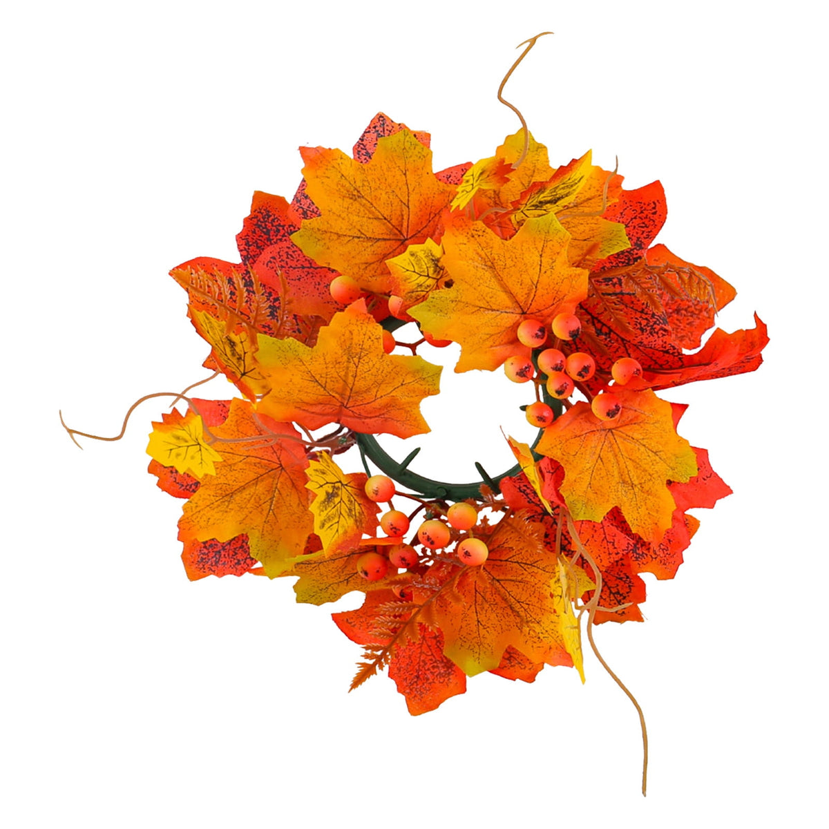 sruoe Halloween Decor, Artificial Wreaths, Halloween Decoration Outdoor, Fall Wreaths, Indoor Halloween Decoration, Halloween Candle Wreath Maple Leaf Decorative
