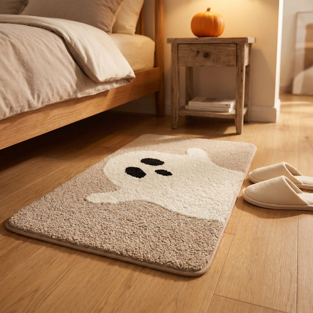 sruoe Fall Door Mat Absorbent Non-Slip Durable Halloween Decorations, Front Door Mat for Porch with Rubber Backing, Indoor Outdoor Entryway, Easy Clean Low-Profile Fade-Resistant.