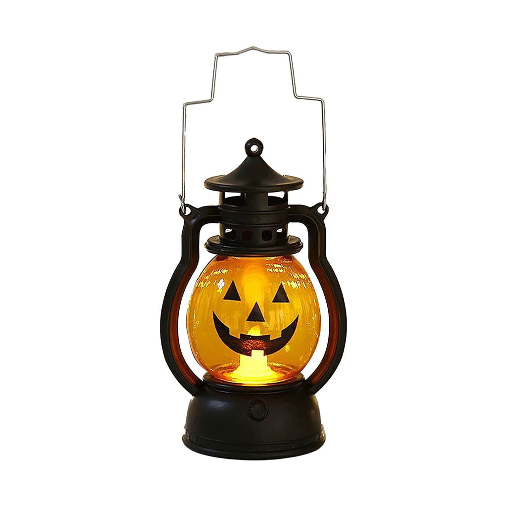 SUSHANG 3Pc Halloween Oil Lamp Hand 3 Packs Small Vintage Flameless Skeleton Decorative Lamp for Halloween Home Indoor Outdoor Bar Decoration