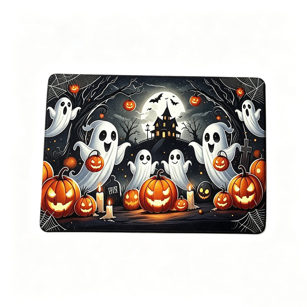 sruoe Fall Door Mat Non-Slip Durable Halloween Decor, Halloween Door Mats for Outdoor with Rubber Backing, Porch Patio Entryway, Easy Clean Absorbent Low-Profile Fade-Resistant.