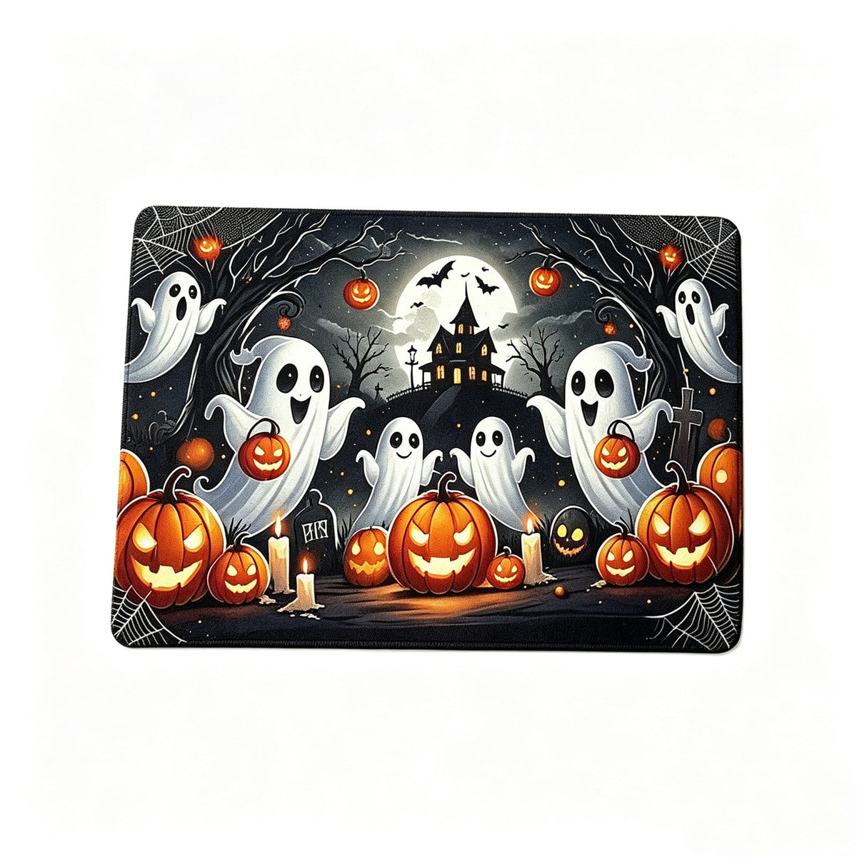 sruoe Fall Door Mat Non-Slip Durable Halloween Decor, Halloween Door Mats for Outdoor with Rubber Backing, Porch Patio Entryway, Easy Clean Absorbent Low-Profile Fade-Resistant.