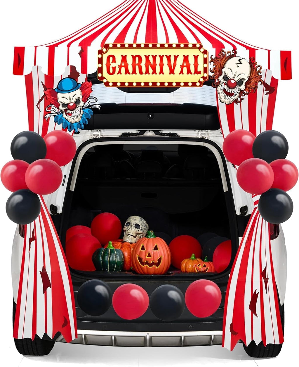 Joyfy Halloween Trunk or Treat Car Decorations Kit,Halloween Car Decorations Car Archway with Frankenstein Theme,Trunk or Treat Decorations for Suv,Halloween Outdoor Garage Door Party Decor