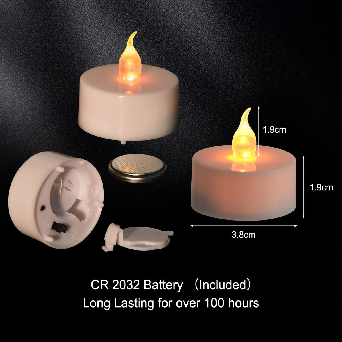 24PCS LED Tealight Candles with Remote Timer, Battery Operated Flameless Tea Light Candles, Fake Flickering Votive Candles for Home Centerpiece Table, Anniversary, Party, Halloween, Ramadan Decor