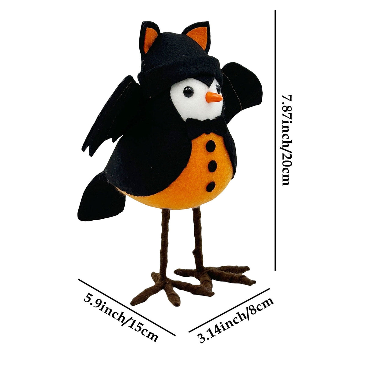 Chanana Easter Plush Bird Decorations Bird Figurines Table Ornament Cute Sparrow Fabric Sparrow Ornaments Centerpieces Table Tiered Tray Fireplace Spring Home Decor Tabletop Holiday Decorations