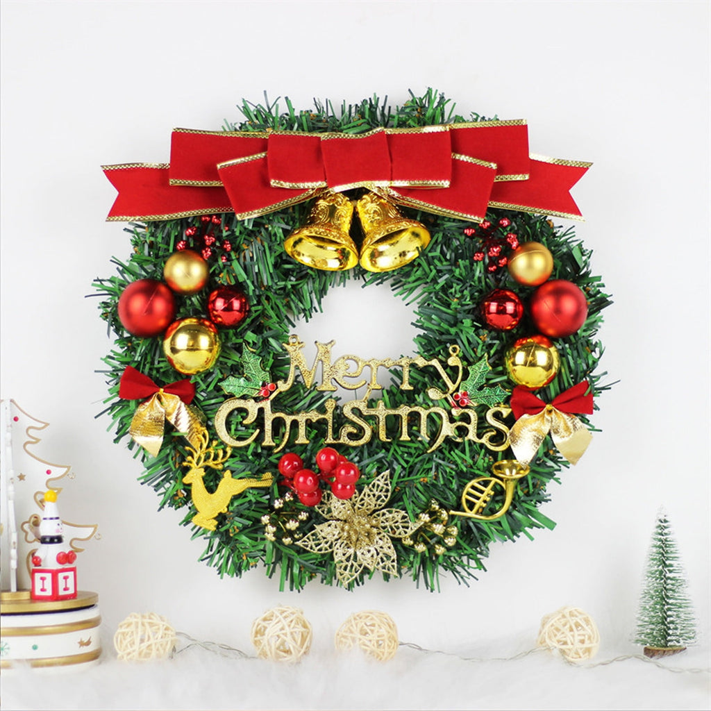 Btomtd Diameter 8" Pumpkin Skull Wreath Halloween Decor Acrylic Round Disk Hanging Ornament with Garland for Front Door Window, B