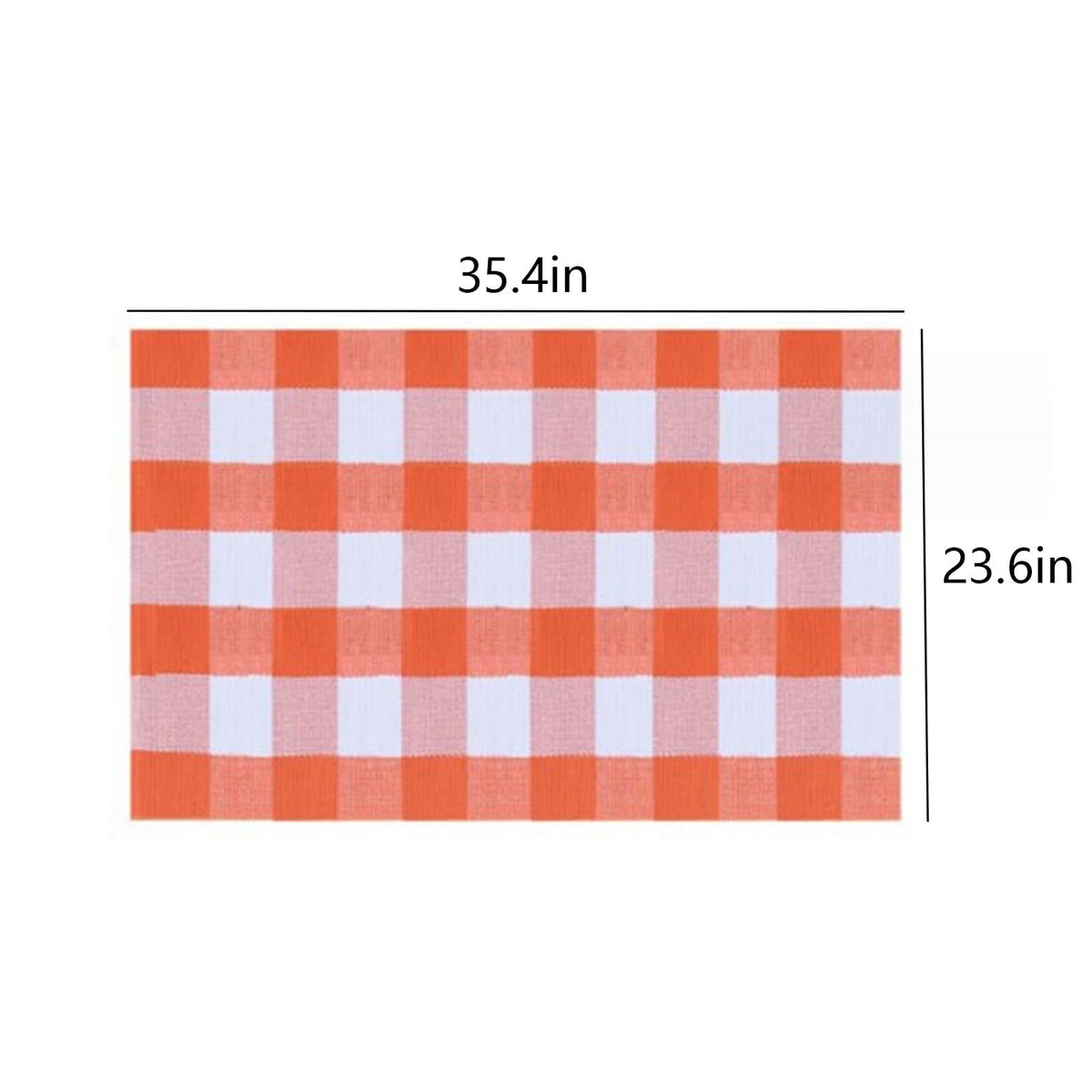 Fnochy Halloween Door Mat Outdoor 23.6"x35.4", Fall Decor Buffalo Plaid Outdoor Rug, Farmhouse Checkered Layered Welcome Door Mat for Entryway, Halloween Front Porch Decor, Orange and White