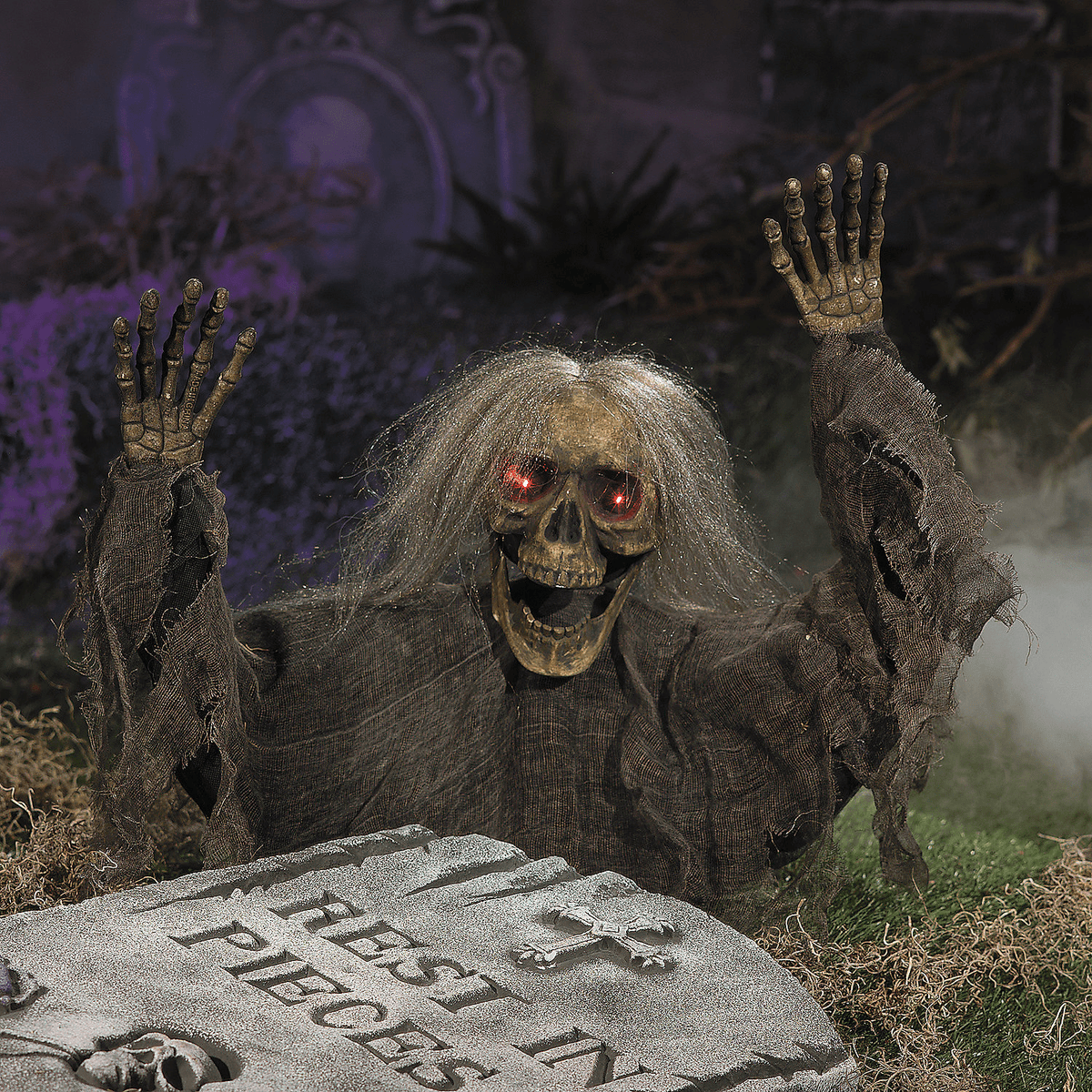Try Me Skeleton Grave Breaker Halloween Decoration, Halloween, Home Decor, 1 Piece