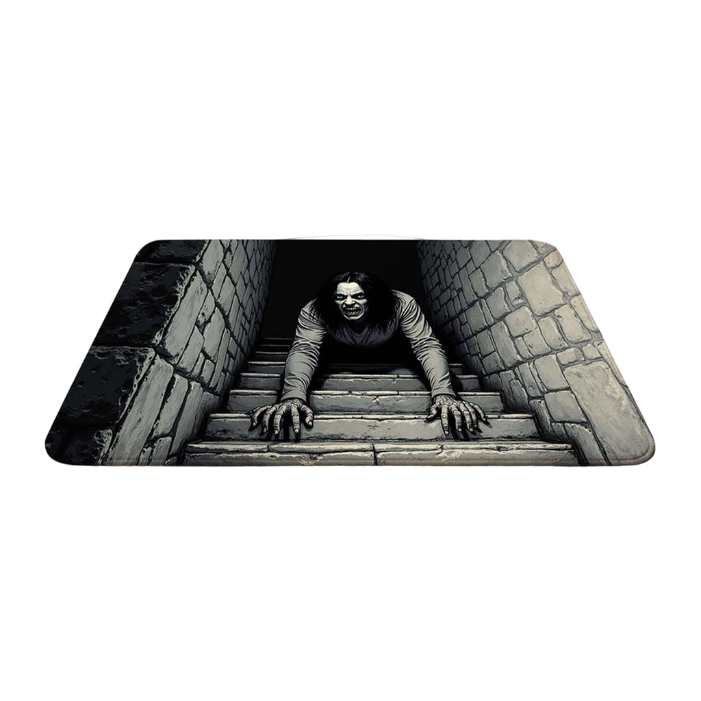Scary Halloween Decorations Outdoor Spooky 3D Visual 20 Inch Floor Mat Halloween Home Decor Indoor Halloween Front Door Decor Creepy Themed Entrance Rug Deep Grey, 1 Pack