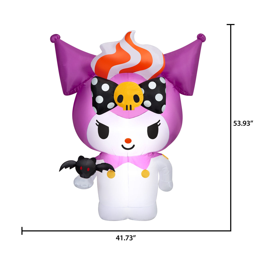 Airblown Halloween Inflatable Light with Kuromi Character and Orange Hair