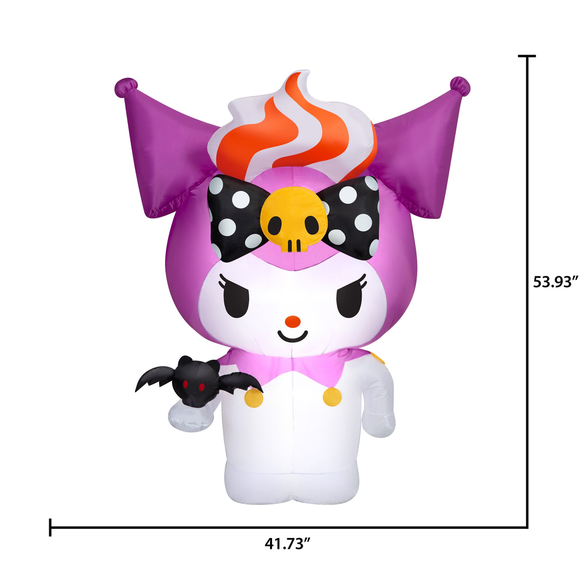 Airblown Halloween Inflatable Light with Kuromi Character and Orange Hair