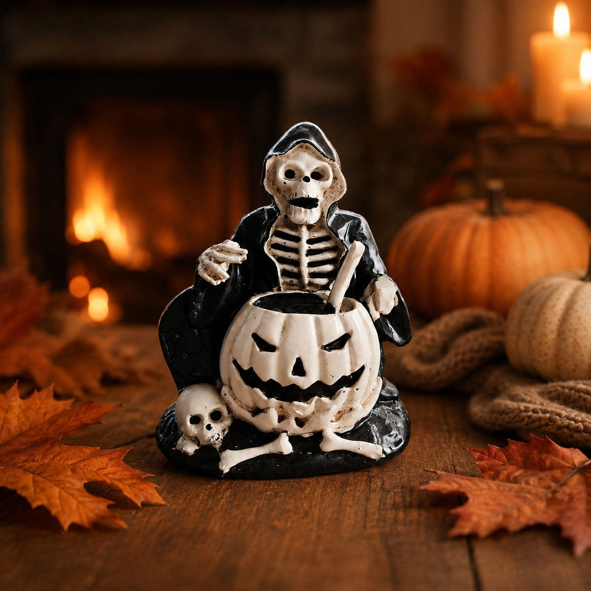 Hotyverty Vintage Window Skeleton Resin Wall Figurine, Gothic Indoor Wall Decor for Door Mantel, Creative Halloween Gift for Halloween Party Decor Enthusiasts