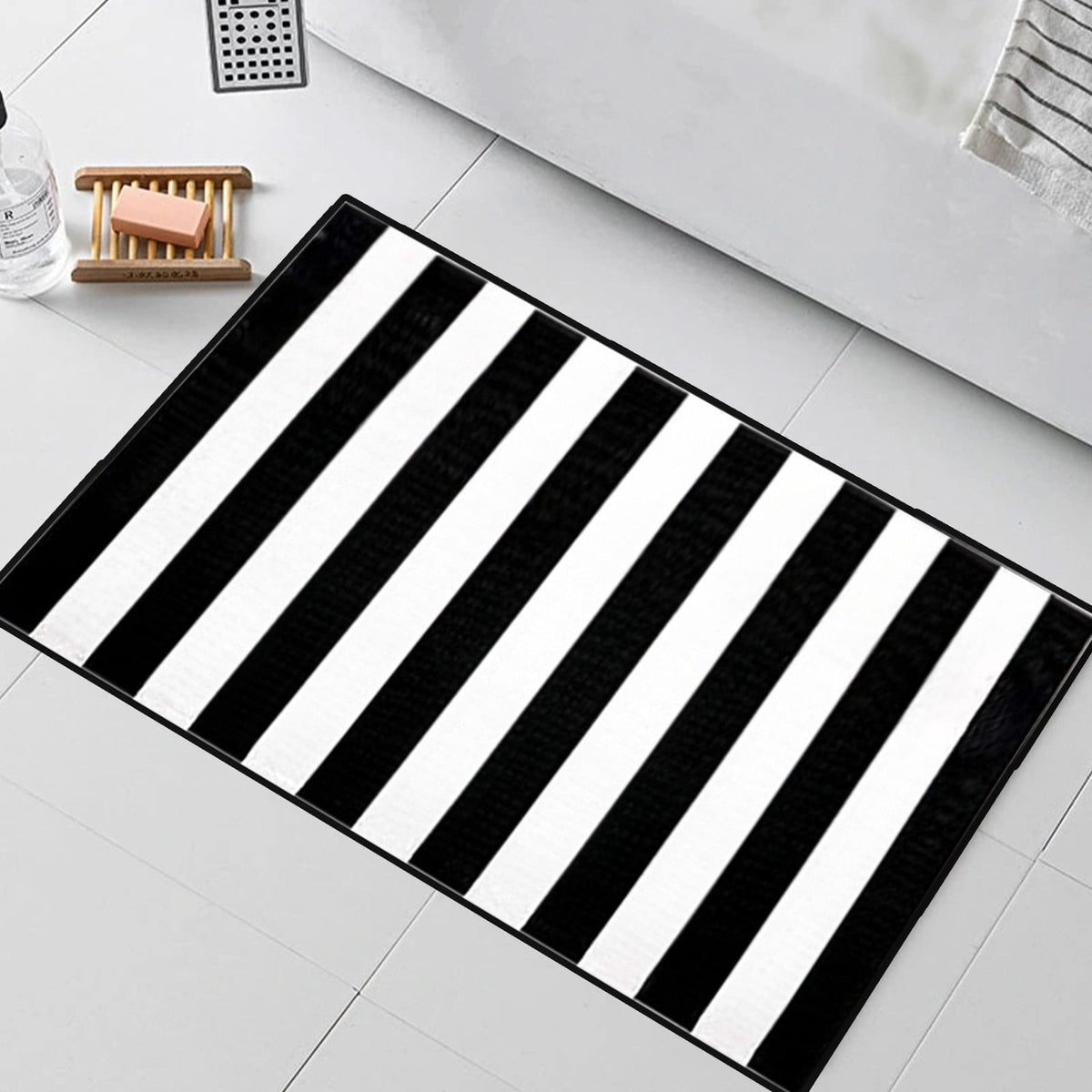 JLFNYA Halloween Rug,15.7*24inch Checkered Rug,Rug Halloween Fall Door Mat Cotton Washable Area Rugs Door Mat Outdoor Entrance for Front Porch Entryway Fall Farmhouse