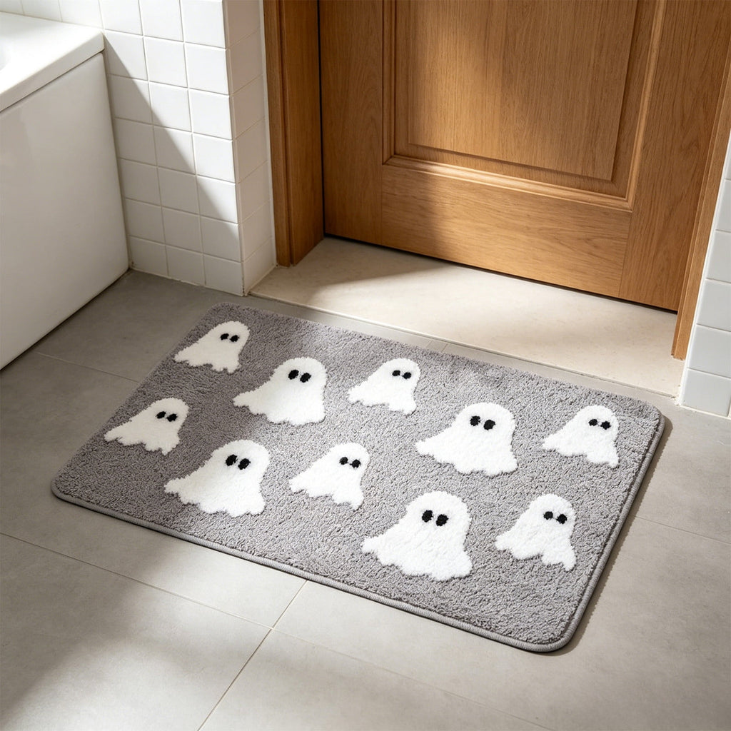 Halloween Pumpkin Doormat, Soft Non-Slip Indoor Outdoor Welcome Rug for Entryway Porch and Front Door
