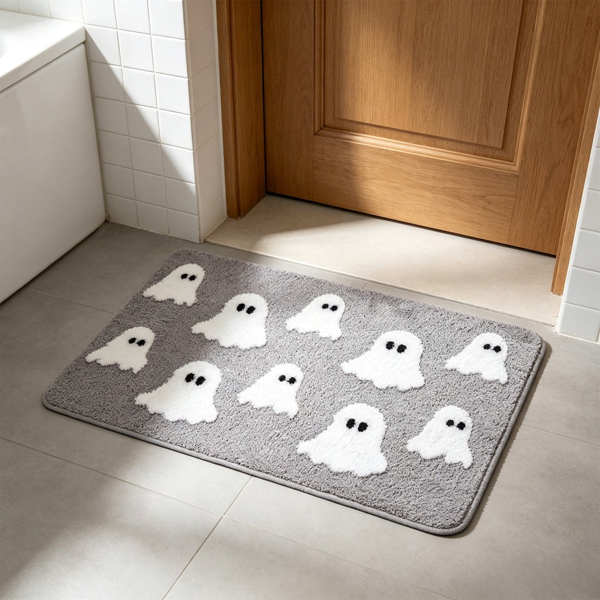 Halloween Pumpkin Doormat, Soft Non-Slip Indoor Outdoor Welcome Rug for Entryway Porch and Front Door
