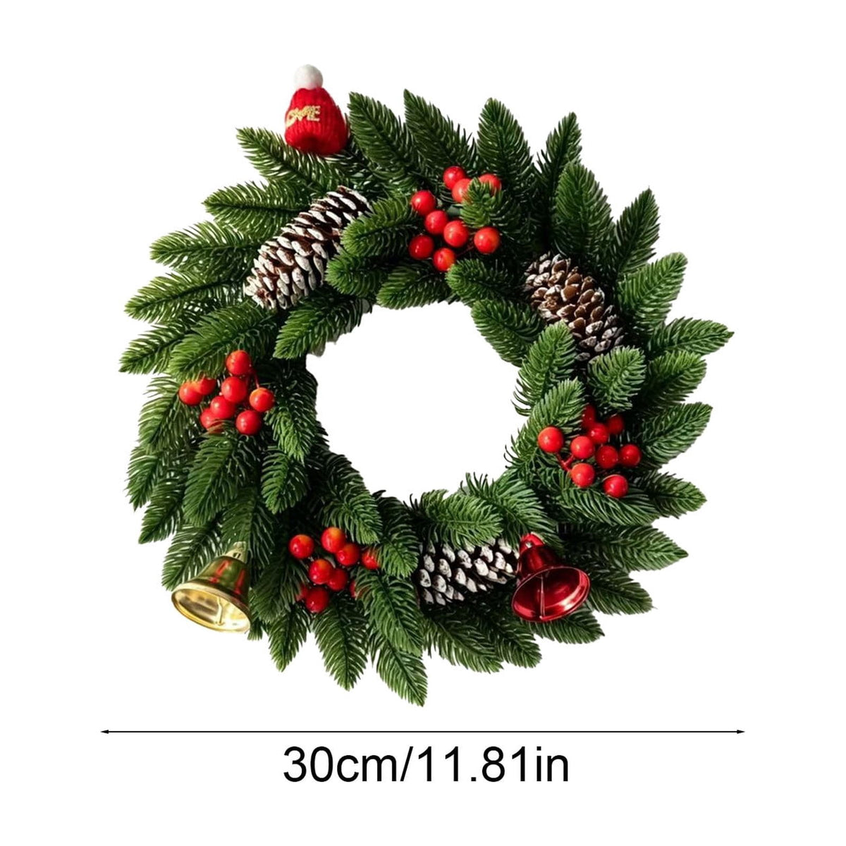 Nkmbld 4th of July Wreaths for Front Door, Independence Day Wreath Red White Blue Flower Wreath for Independence Day Memorial Day Flag Day Decor