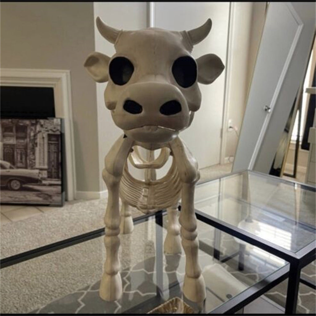 amlbb Halloween Decorations Indoor Outdoor Cow Skeleton, 2025 New Cow Skeleton Halloween Decoration, Cow Skeleton Halloween Decorative Prop Halloween on Clearance