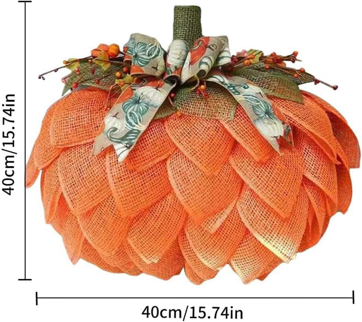KOMI 2024 Fall Peony and Pumpkin Wreath for Front Door - Year Round Durable Farmhouse Wreath with Maple Leaves, Berries, Pinecones, and Pumpkins for Thanksgiving, Halloween, and Seasonal Home Decor